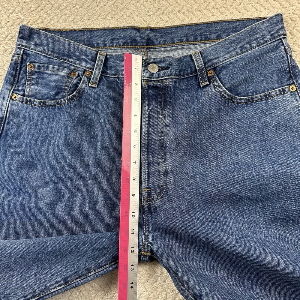 Levi's 501xx Men's Button Fly Jeans 36x32 Blue Denim Cowboy Modern Casual work - Picture 10 of 16